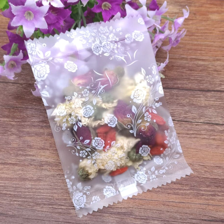 100 Stück / 9x11.5cm Verpackungsbeutel mit Blumenmuster